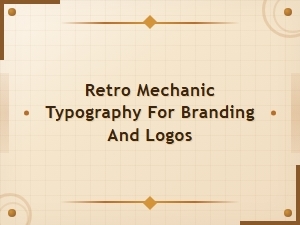 Vintage Garage Fonts: Retro Mechanic Typography for Branding and Logos